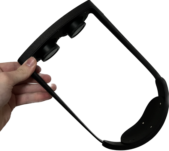 Holding Prototype VR HMD